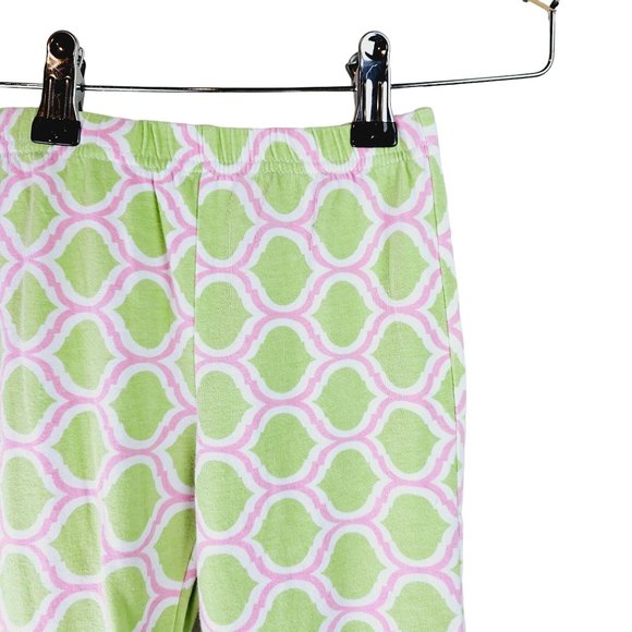 Southern Tots Girls Cropped Geometric Ruffled Bottom Pants, 2T - Picture 3 of 5